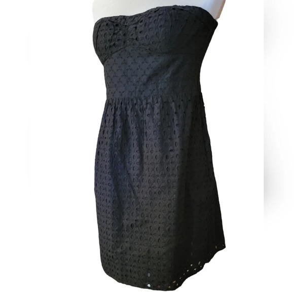 STRAPLESS Cotton Eyelet Dress - Picture 4 of 14